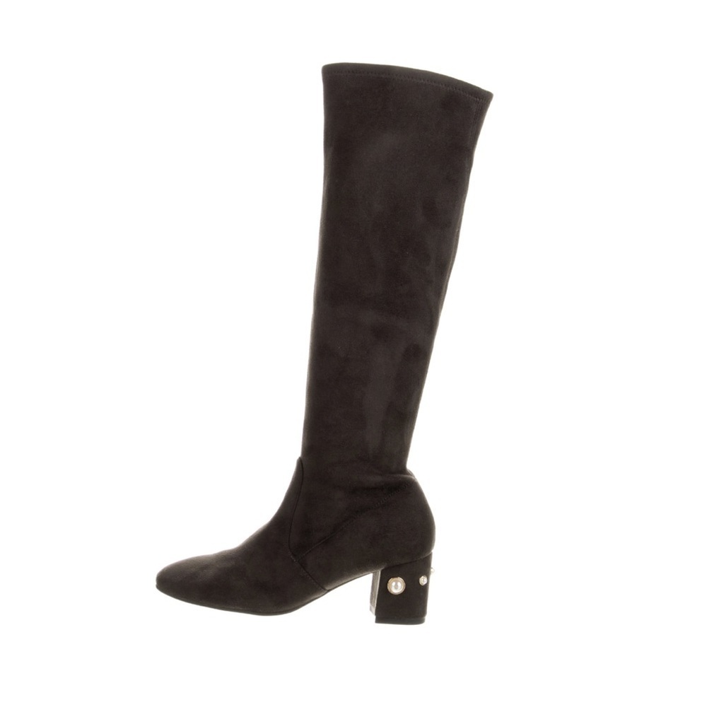 NEW Stuart Weitzman NEW Pearl Suede Knee High Block Heel Boots Size 8.5